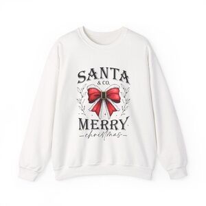 Santa & Co Christmas Crewneck Sweatshirt | Cozy Holiday Winter Sweater
